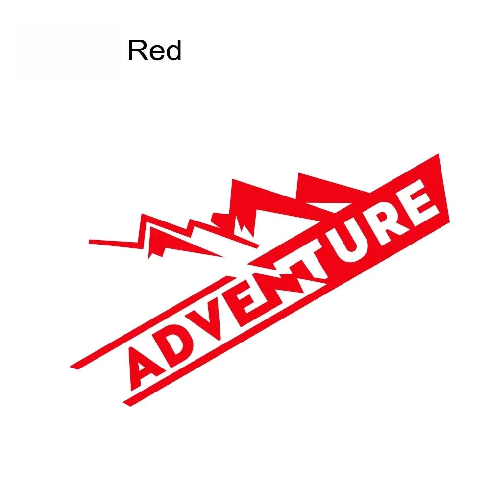 Adventure Motorcycle Top Box Vinyl Decal Sticker 16×6.2cm – Waterproof 3-Layer Transfer – for Honda Africa Twin / BMW GS 1200 1250 – White / Silver / Red / Black / Laser – $10