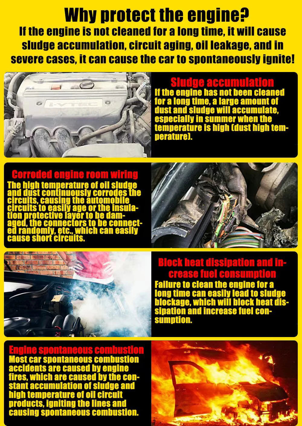 Car Engine Compartment Cleaning Agent