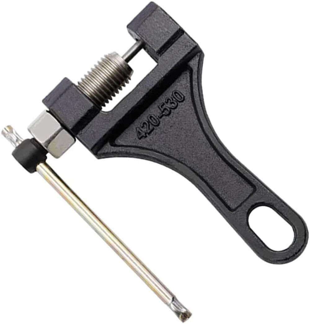 Heavy-Duty Chain Breaker & Riveting Tool – 420–530 Chains – Motorcycle / Bike / ATV / Scooter – Black – $17