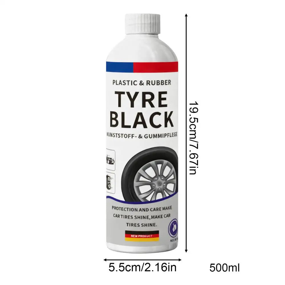 Tire Shine Spray 500ml – Automotive Tyre Restorer & Rubber Care – Trucks Sedans RVs SUVs – With or Without Nozzle – $16–17