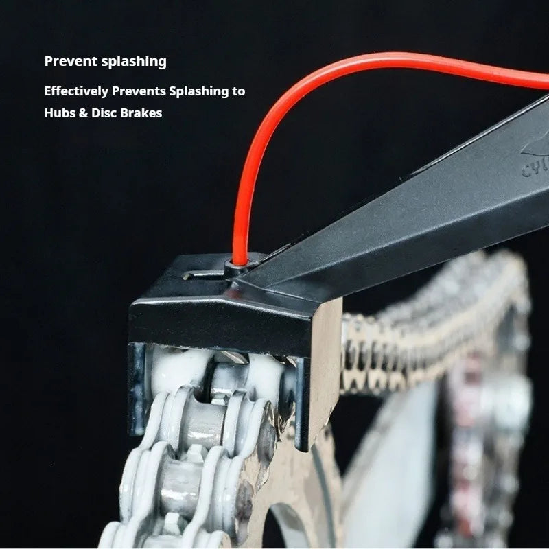 Motorcycle Chain Oiler Spray Kit Gear Mess Free Lube Applicator Moto Chains Cleaner Maintenance Tool Set
