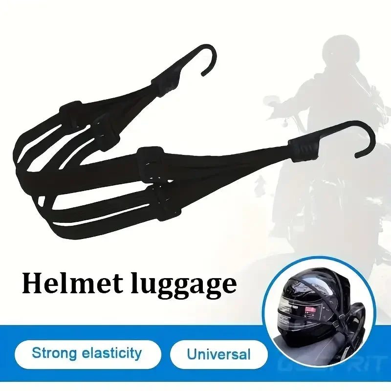 Bungee Straps – Adjustable Elastic Motorcycle Helmet & Luggage Strap