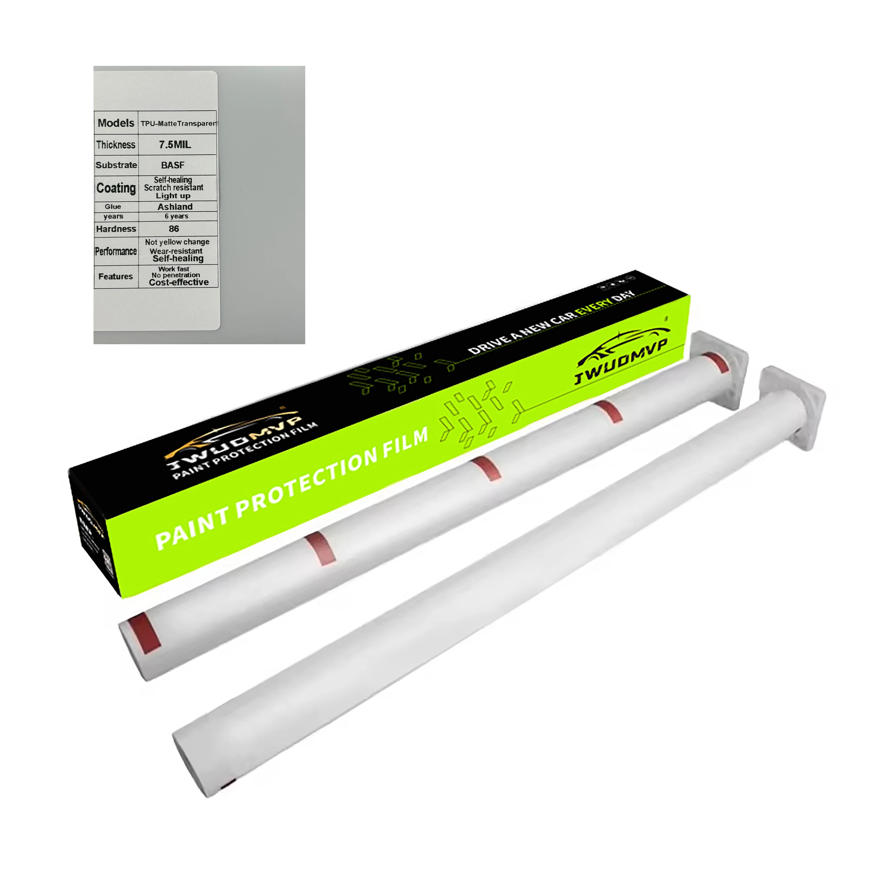 TPU PPF Bulk Roll 1.52×15m – Self-Healing Paint Protection Film – BASF / Covestro / Lubrizol – 7.5 / 8.5 / 10mil – Transparent / Gloss Black / Matte Black / Matte – $383–657