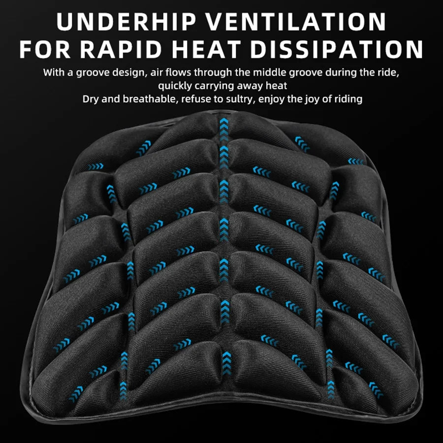 Motorcycle Seat Pad 3D Comfort Gel Cushion Seat Breathable Universal Shock Absorbing Seat Cover for Advanced Mountain