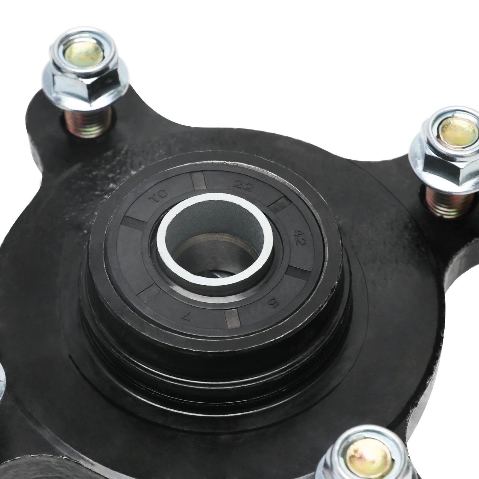 2PCS Disc Rotor Go Kart ATV 4 Stud Front Wheel Rim Hub Stub Axle for 110cc 125cc 150cc Quad Dirt Bike ATV Buggy