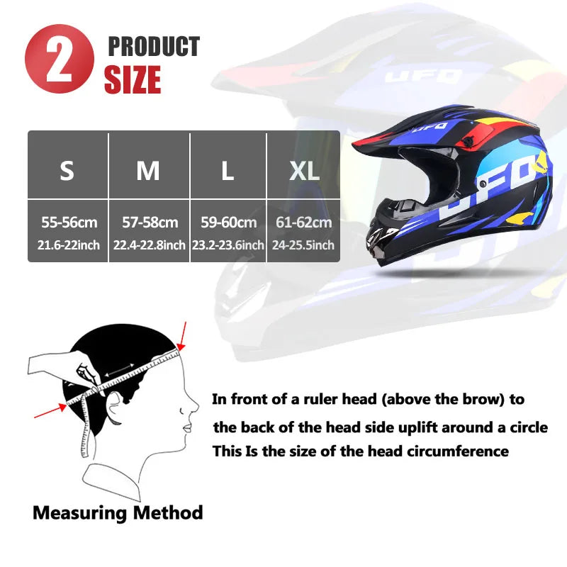 Full Face Motocross Helmet – MTB, Off-Road, Racing & Downhill Riding