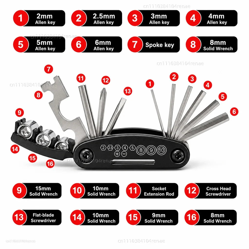 DragonflyMoto Kawasaki Z750 / Z750R / Z750S Multi-Tool Kit – CNC 6061 Anodized Aluminum – 6 Colors – Screwdriver + Wrench + Hex Key – $29