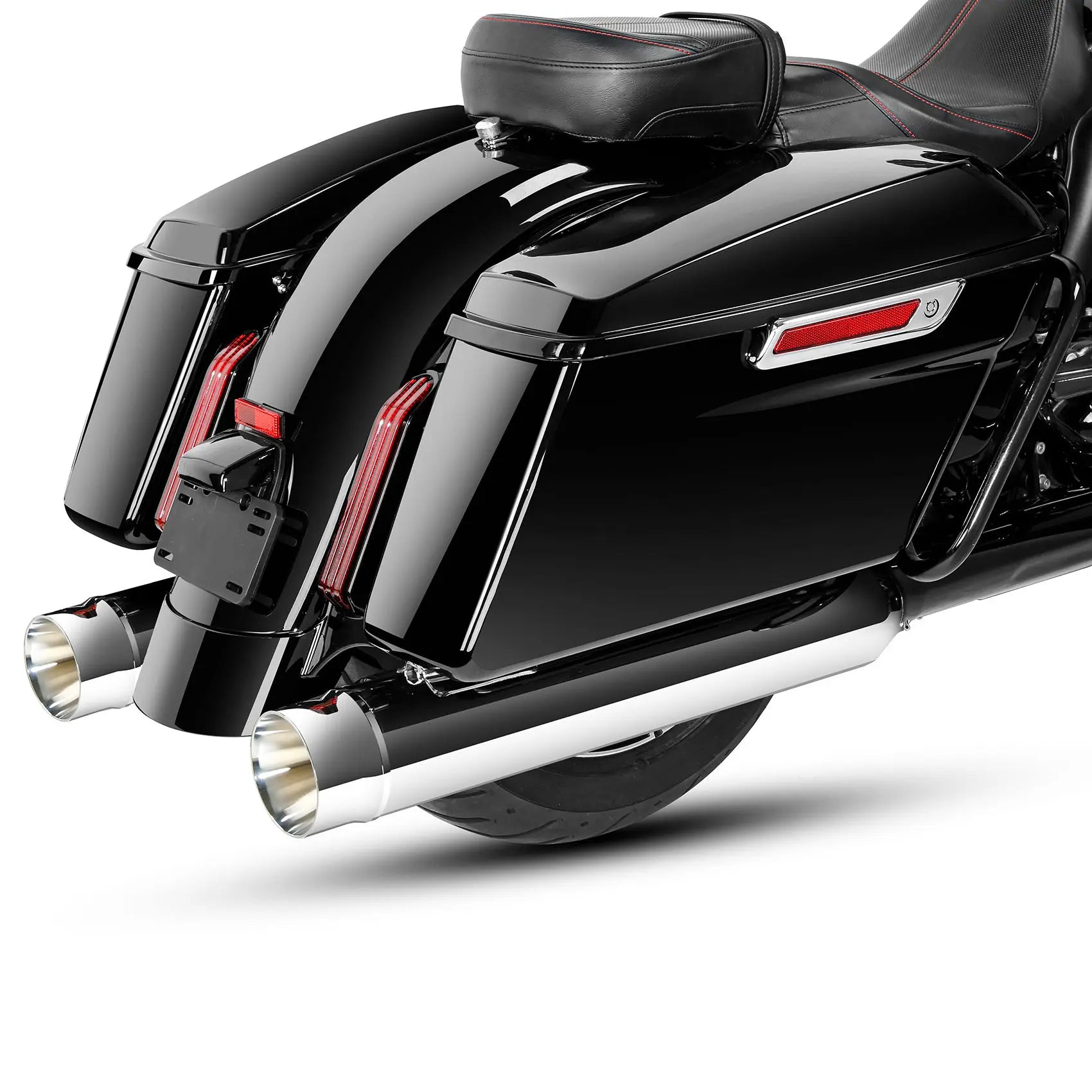 4.33" Megaphone Slip-On Exhaust Pipes For Harley Touring Street Electra Glide Road King 2017-2025 Motorcycle