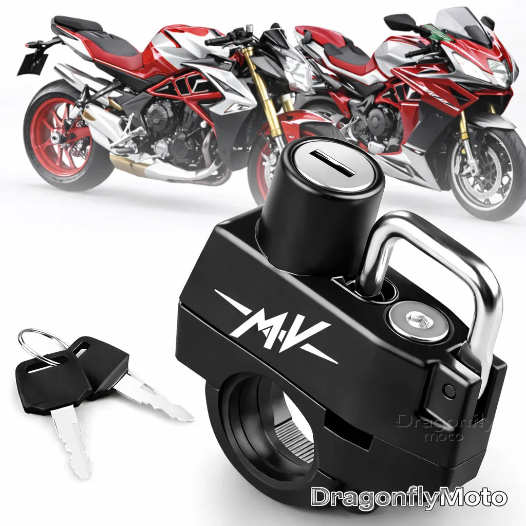 Motorcycle Helmet Lock For MV Agusta 675 800 Brutale 800 1000 Turismo Veloce RC Anti-theft Locker Helmet Lock Locking Device