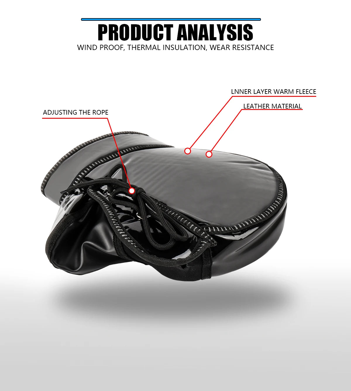 Maroen Handlebar Muffs Winter Waterproof