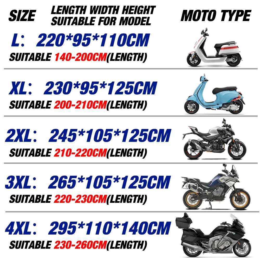For Yamaha XMAX X-MAX 125 250 300 400 190T Waterproof Motorcycle Covers Motors Dust Rain Snow UV Protector Cover Indoor Outdoor – Polyester Taffeta PU Silver Coating Black Elasticized Hem L-4XL