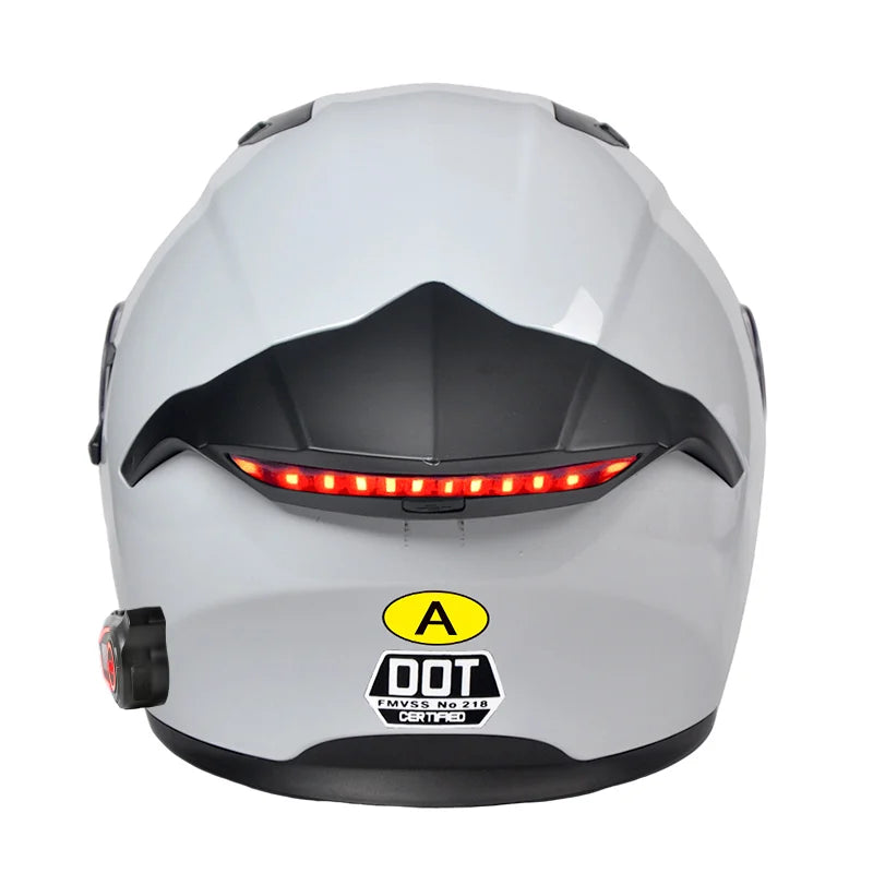 Modular Helmets – DOT Approved Bluetooth Motorcycle Helmet, Dual Visor & LED Tail Light