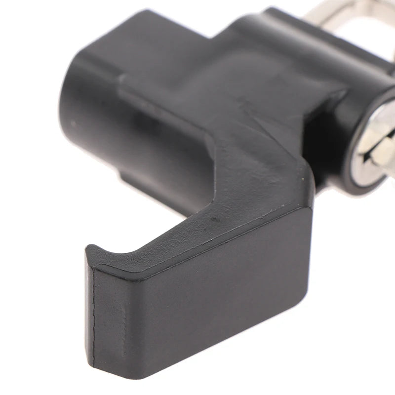Universal 1pc Motorcycle Helmet Lock Handlebar 22-26mm Anti-Theft Security Motorbike for Motorcycle with 7/8" Round Tubing – Key Lock 2 Keys Wrench Black