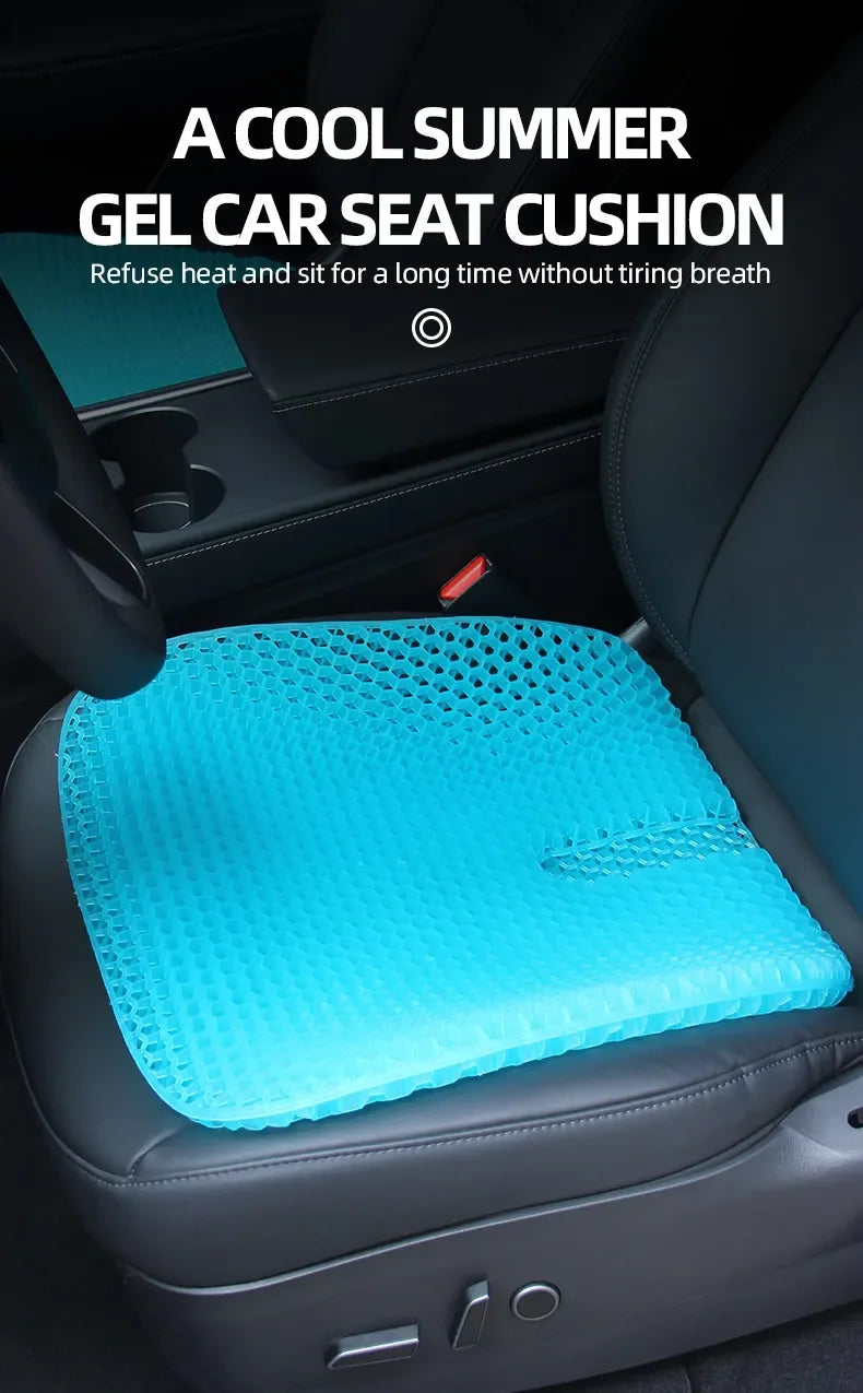 Gel Seat Cushion – Honeycomb Silicone Pad for Long Sitting Comfort