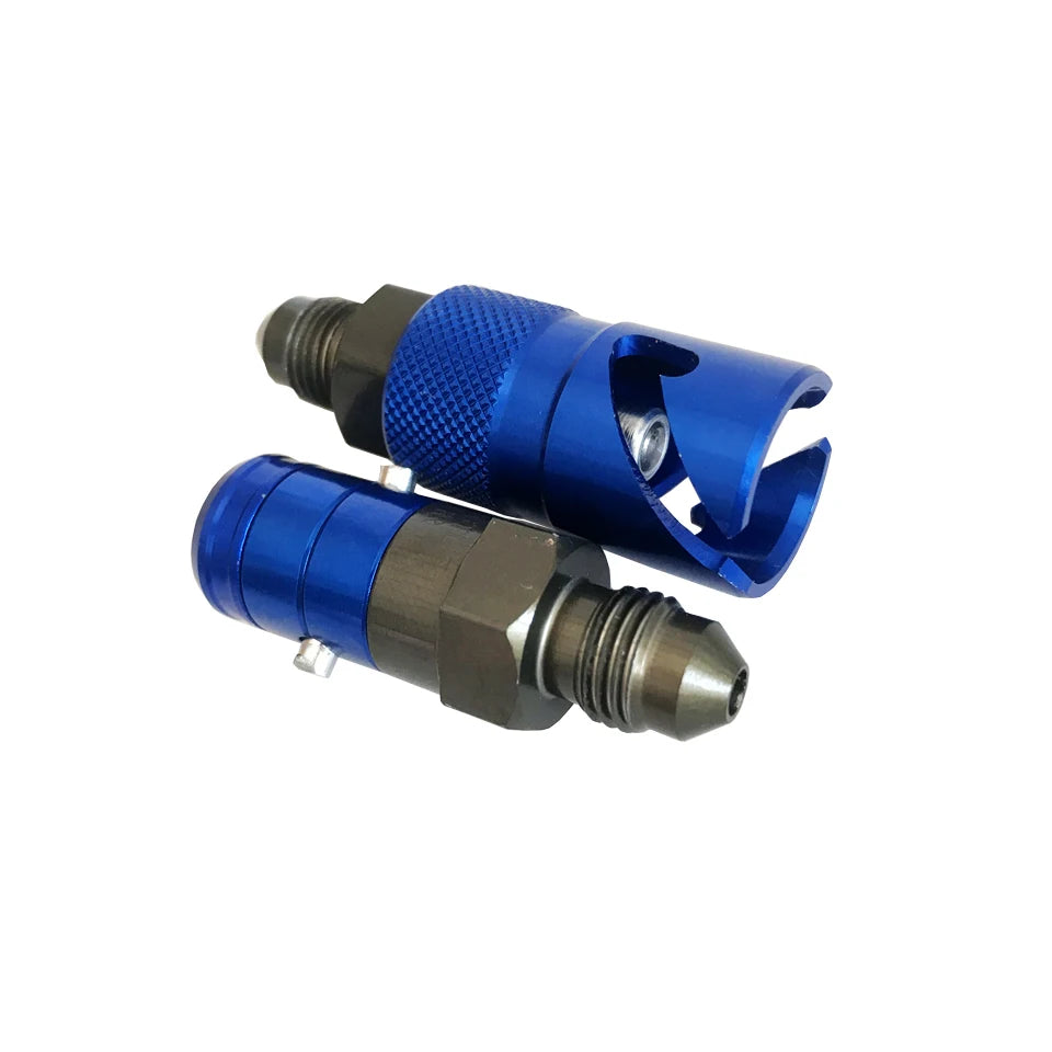 AN3 Brake Line Quick Disconnect Coupler – Brake Line Tools – Non-Spill Shut-Off Valve for Brake Fluid Change – 7075 Aluminium – Universal Motorcycle and Car – from $14