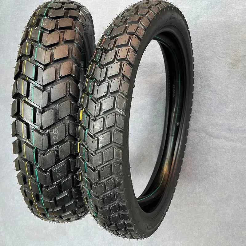 Off-Road Motorcycle Tire Set – Front 90/90-19 & Rear 110/90-17 Non-Slip Tires