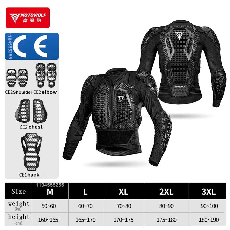 Motorcycle Jacket Men Women Riding Protective Gear