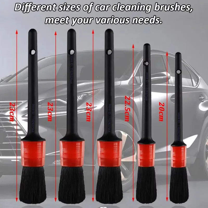 ZFOUEK 17-Piece Car Detailing Brush Set