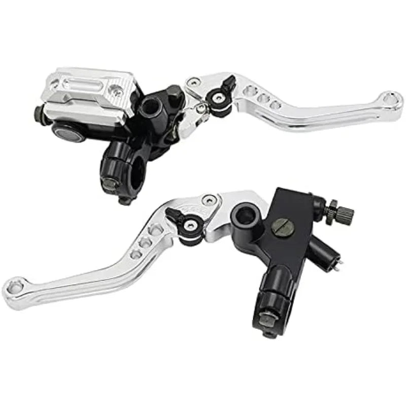 Universal 22mm Hydraulic Brake Master Cylinder & Clutch Lever Full Kit – CNC Aluminum – Honda / Yamaha – 6 Colors – $37–$42