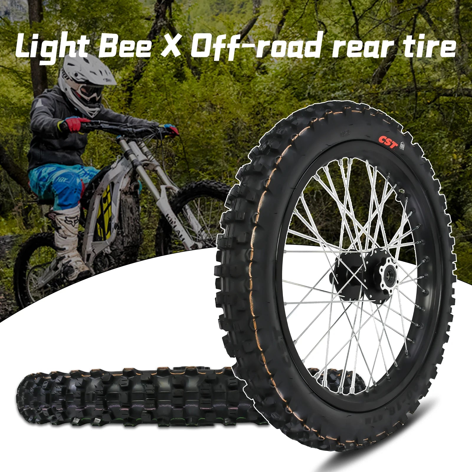 Dirt Bike Tires – 3.00-18 Rear Wheel & Tire for Surron Light Bee 2025
