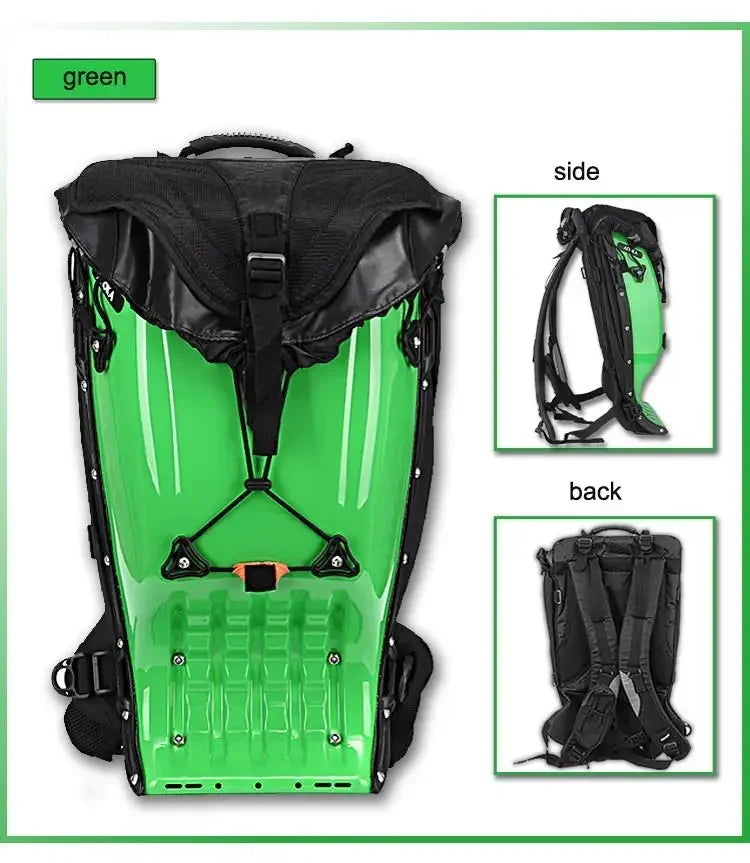 Motorcycle Backpack – 25L Hard Shell Waterproof Racing Backpack