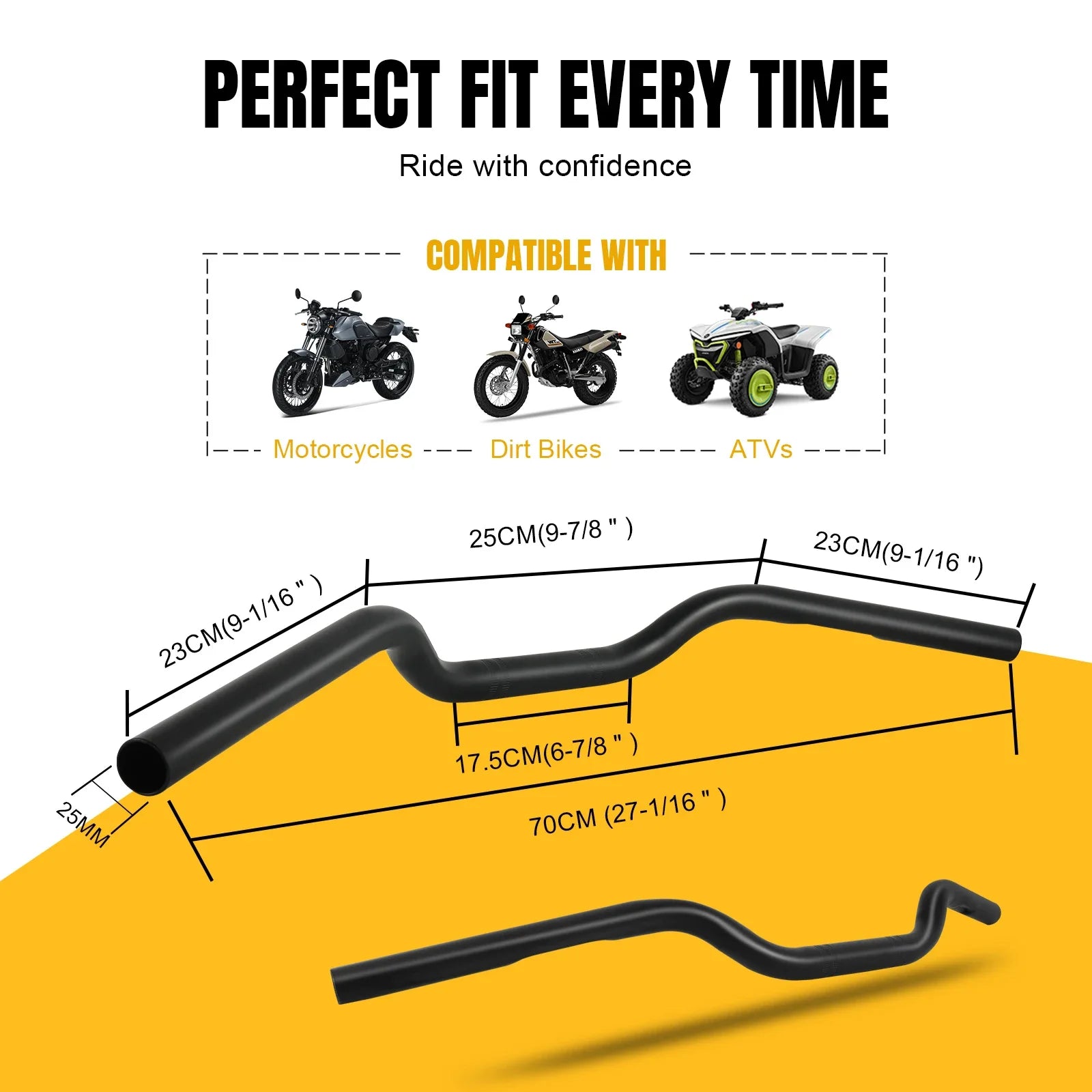 Motorcycle 22mm 25mm Drag Bar Handlebar Handle Dimpled For Harley Sportster XL883 XL1200 X48 Dany Softail Fat Bob Boy FLST FXST