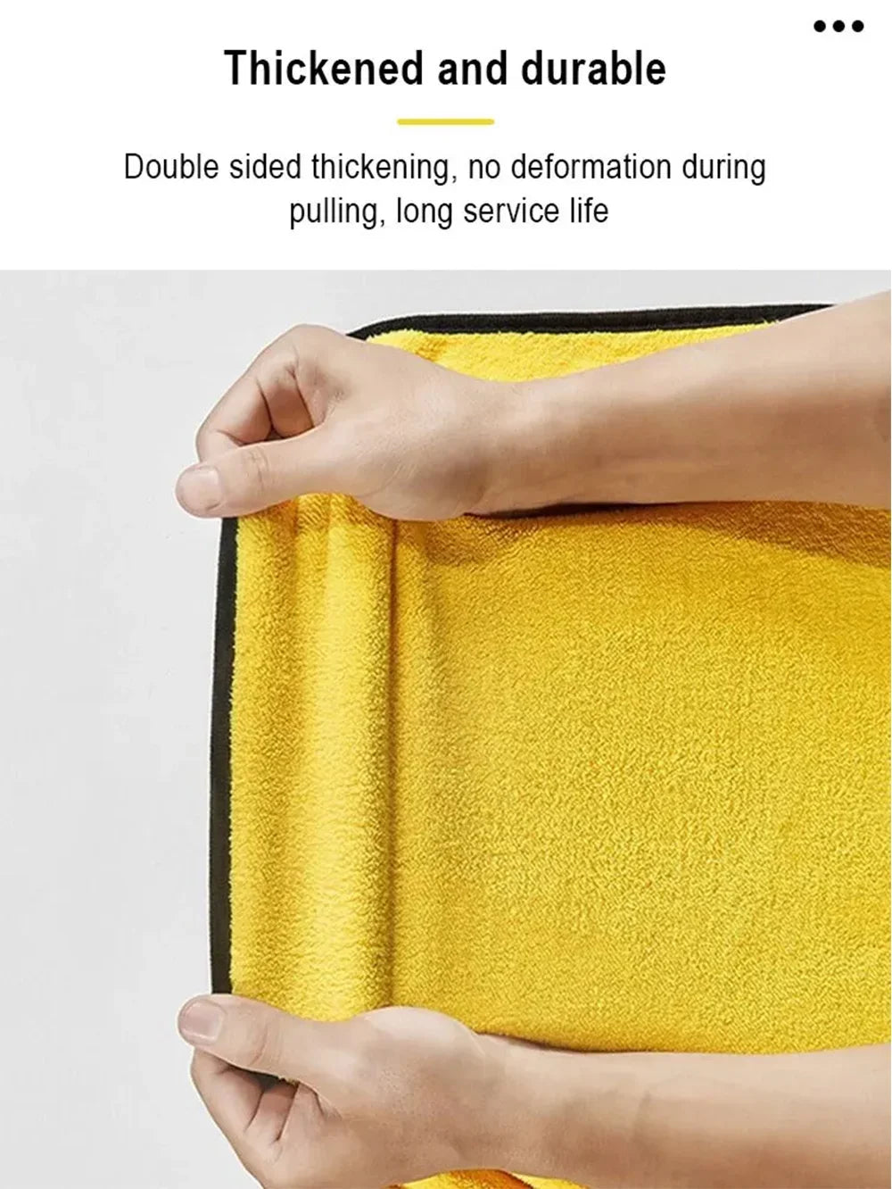 Thickened Yellow Microfiber Car Wash