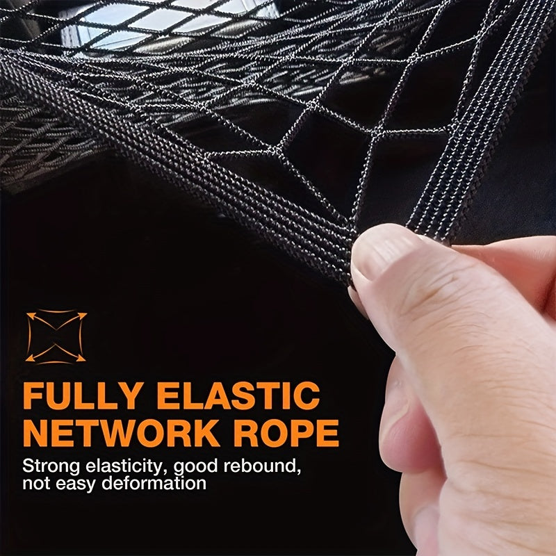 Cargo Net – Double Layer Motorcycle Helmet Storage Bungee Net