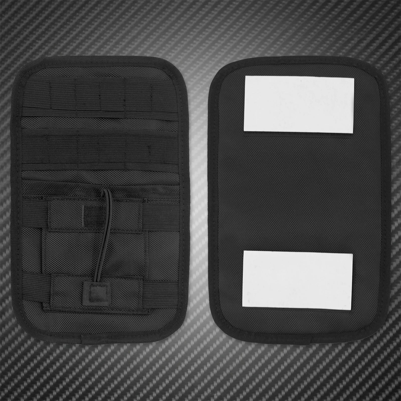 MACTIONS Motorcycle Saddlebag Organizer Hard Bags Inner Storage Case for Harley Touring Road King Street Glide Electra Glide Dyna Softail 1993-Up – Nylon Waterproof Zippered Pockets