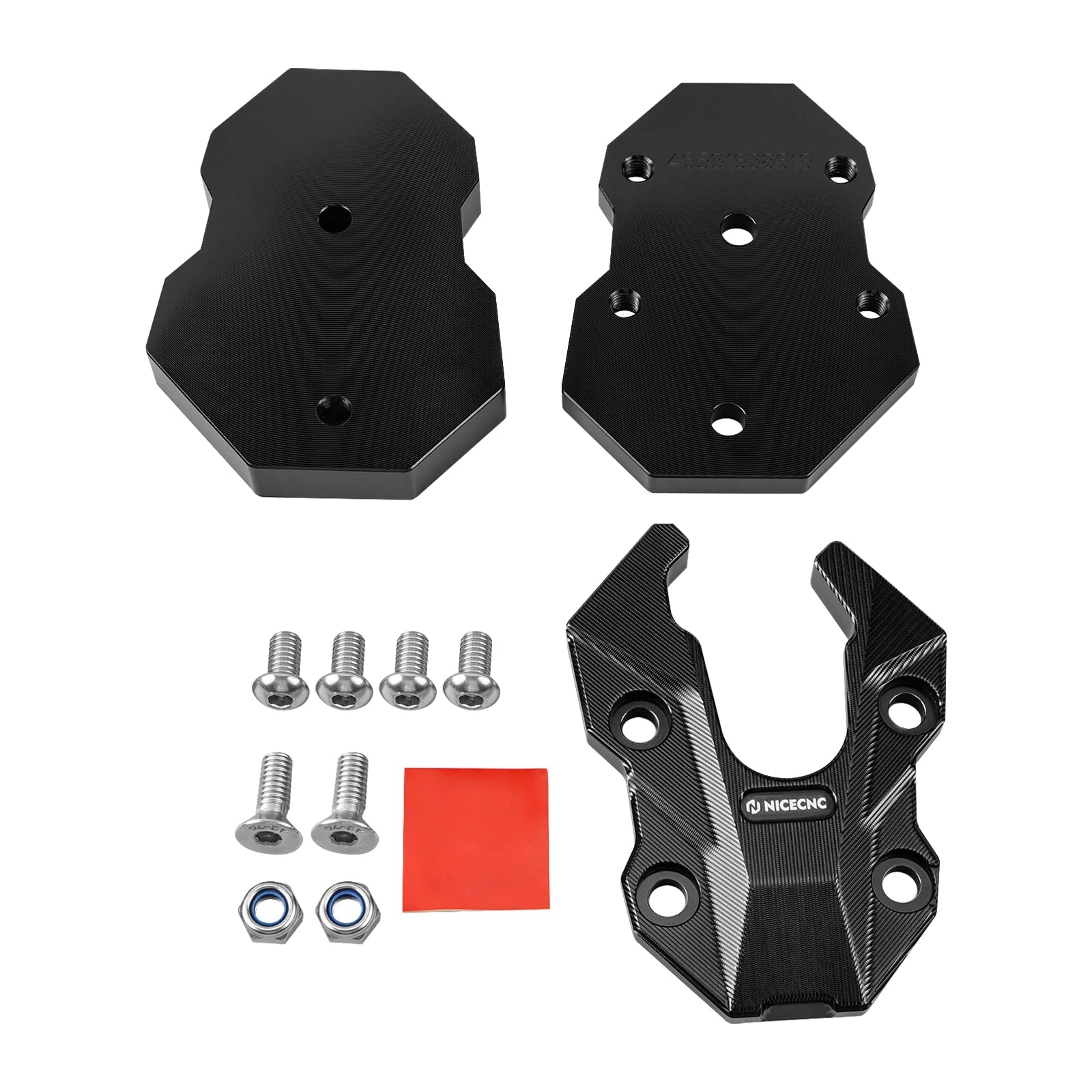 For BMW R1300GS R1300GS Adventure 2024-2025 Replace 4653 1638616 Height Adjustment Suspension Kickstand Side Stand Extension Plate – NICECNC 6061 Billet Aluminum Black