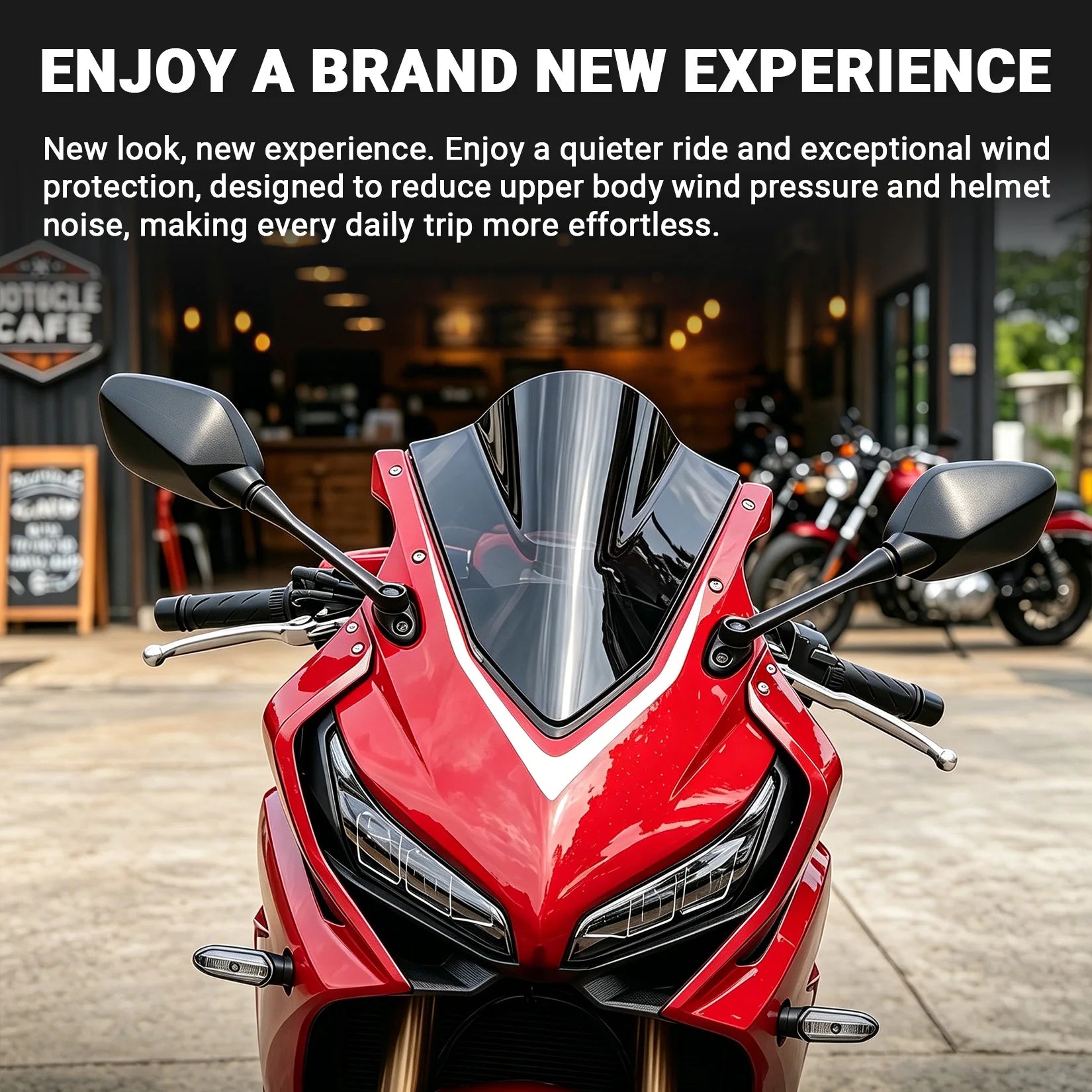 Motorcycle Windshield Windscreen – Double Bubble Airflow for Suzuki GSXR600/GSXR750