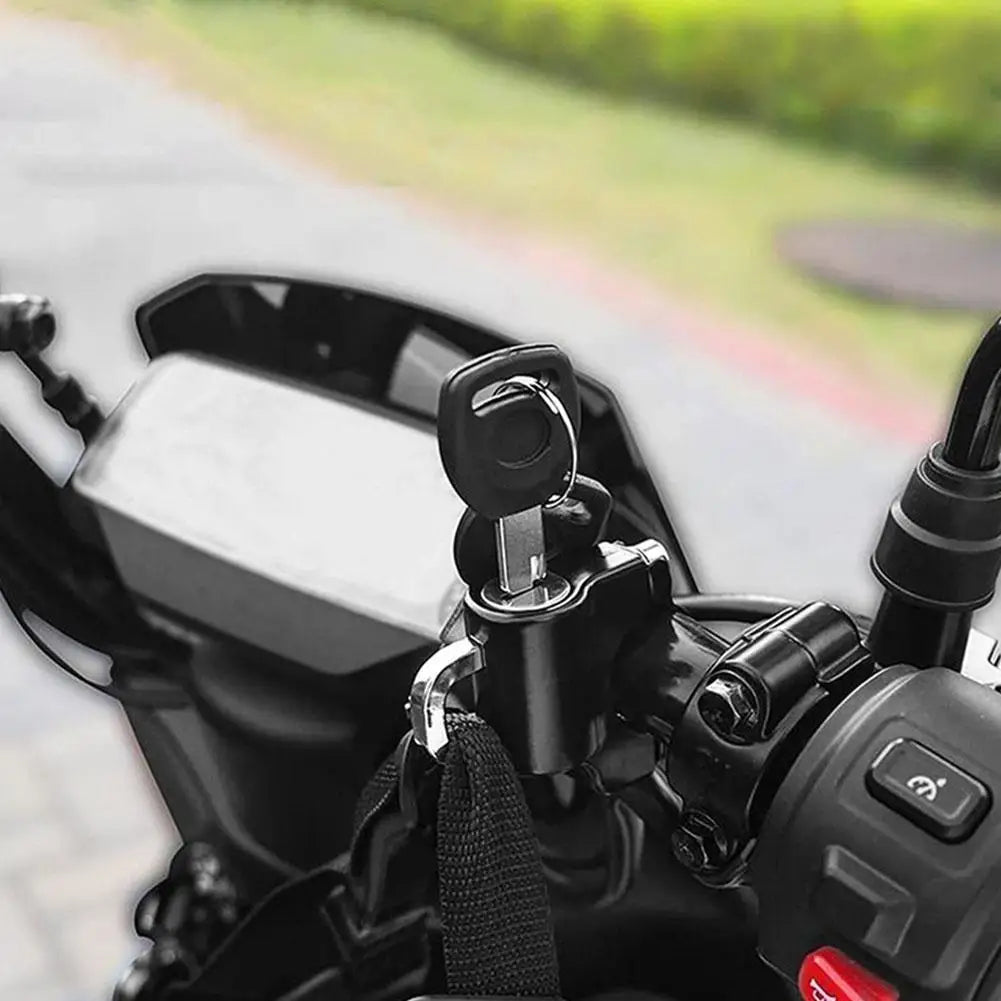 Helmet Lock for Motorcycle Scooter Atv Bicycle Universal Security Anti-theft Handlebar Lock 20mm-26mm with Keys Handle Locks