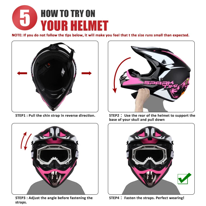 Full Face Motocross Helmet – MTB, Off-Road, Racing & Downhill Riding