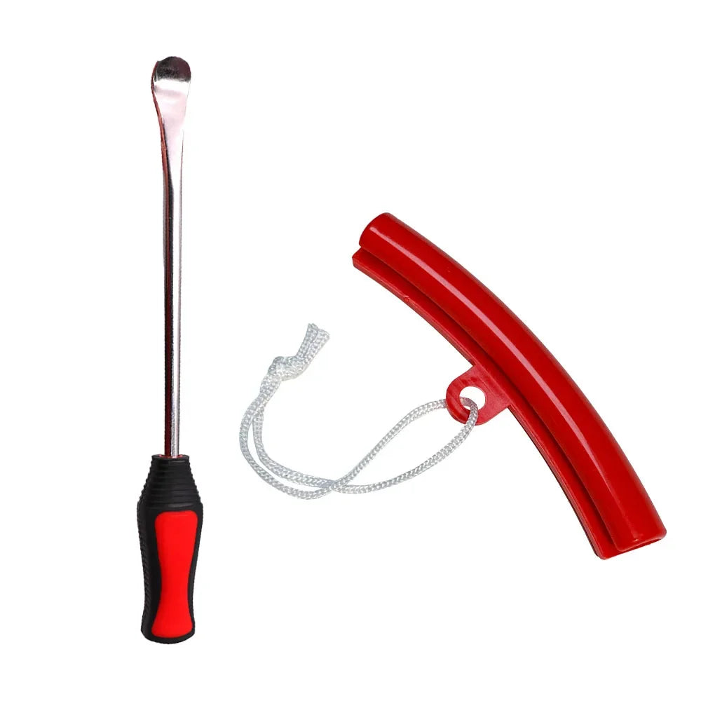 Motorcycle Wheel Rim Protector & Tire Changing Lever Spoon Kit – Wheel Guard with Crowbar – Car Bicycle Universal – from $12