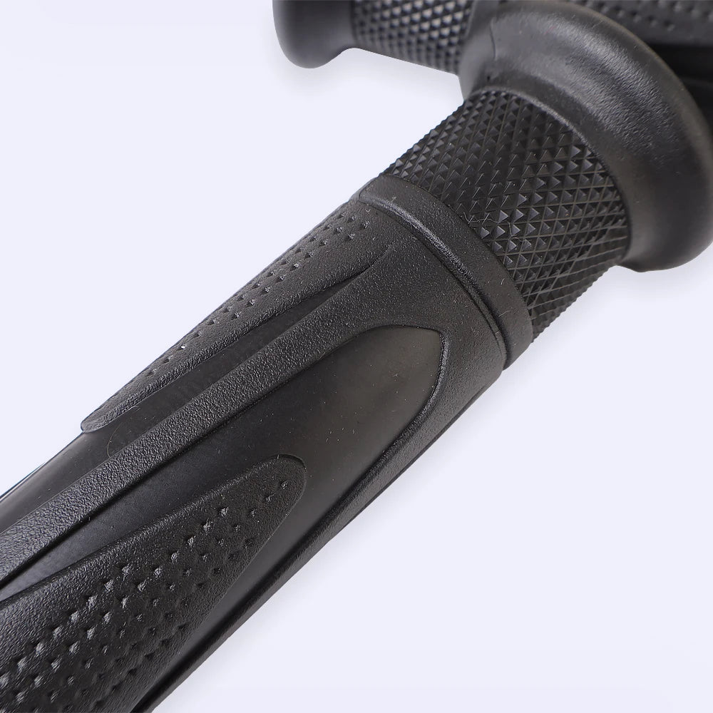 Triumph Motorcycle Handlebar Grips 25mm High Quality Rubber Striped Non-Slip Shockproof Handle Bar Grip Cover for Street Triple 765 Speed Triple Tiger 900 1200 Rocket 3 Scrambler 1200 Daytona Trident 660 – Black (1 Pair)