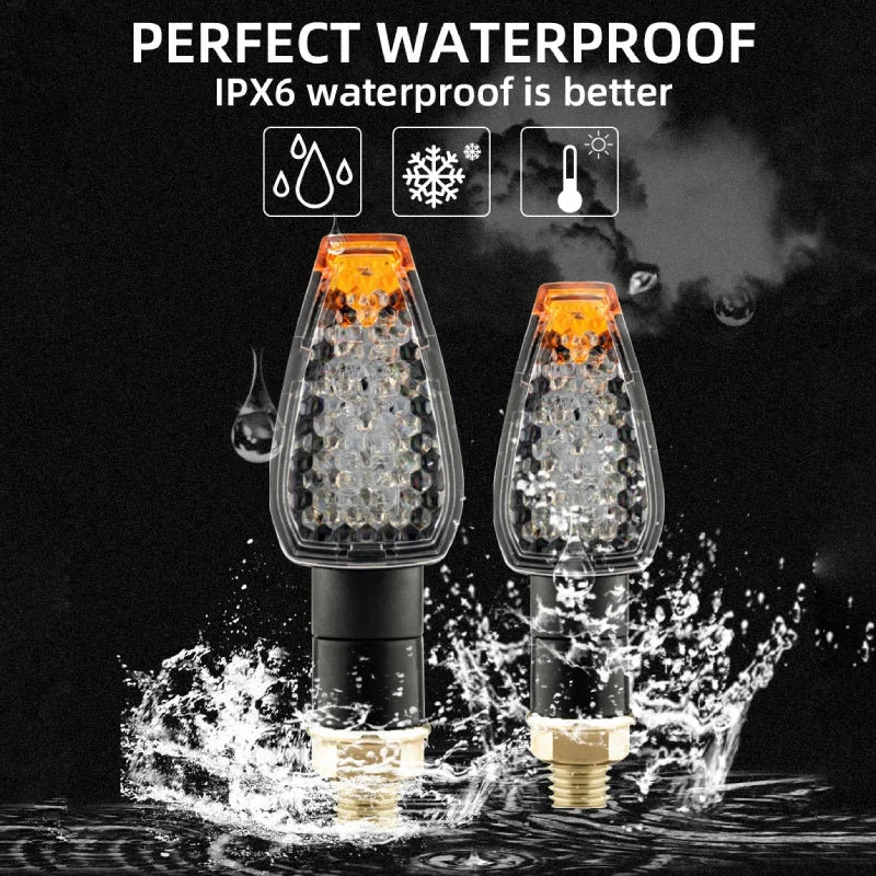 LED Turn Signal Bulbs – 12V Amber 10mm Universal Motorcycle Indicator