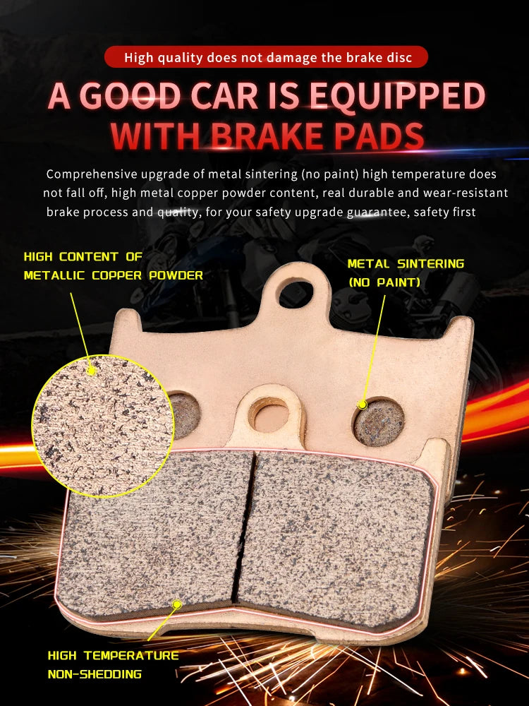 Sintered Metal Brake Pads for Kawasaki Ninja 250 300 400 Z250 Z300 Z800 Z900 Z900RS Z1000 Z1000R – Brake Pad Tools – Front / Rear / Set – from $21