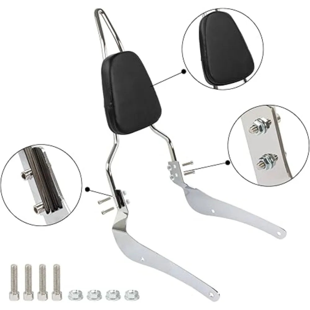 Motorcycle Passenger Rear Backrest Sissy Bar Luggage Rack Pad Kit For Suzuki Boulevard VL400 VL800 VL 800 400 M50 C50