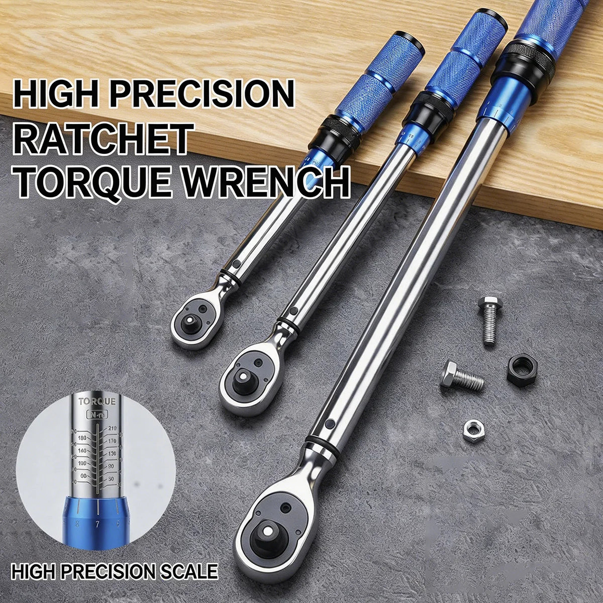 NIUXIANG High-Precision Adjustable Torque Wrench – 1/4” / 3/8” / 1/2” – Automotive / Motorcycle / Bicycle – from $39