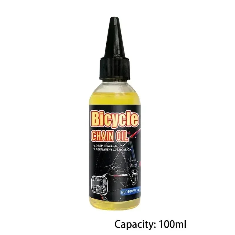 Bicycle & Motorcycle Dry Lube Chain Oil – MTB Road Bike Mountain Bike Fork Flywheel Chain Cycling – 100ml / 300ml – $12–22