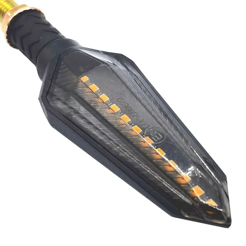 LED Turn Signal Bulbs – E24 Flowing 12-LED Amber Motorcycle Indicators