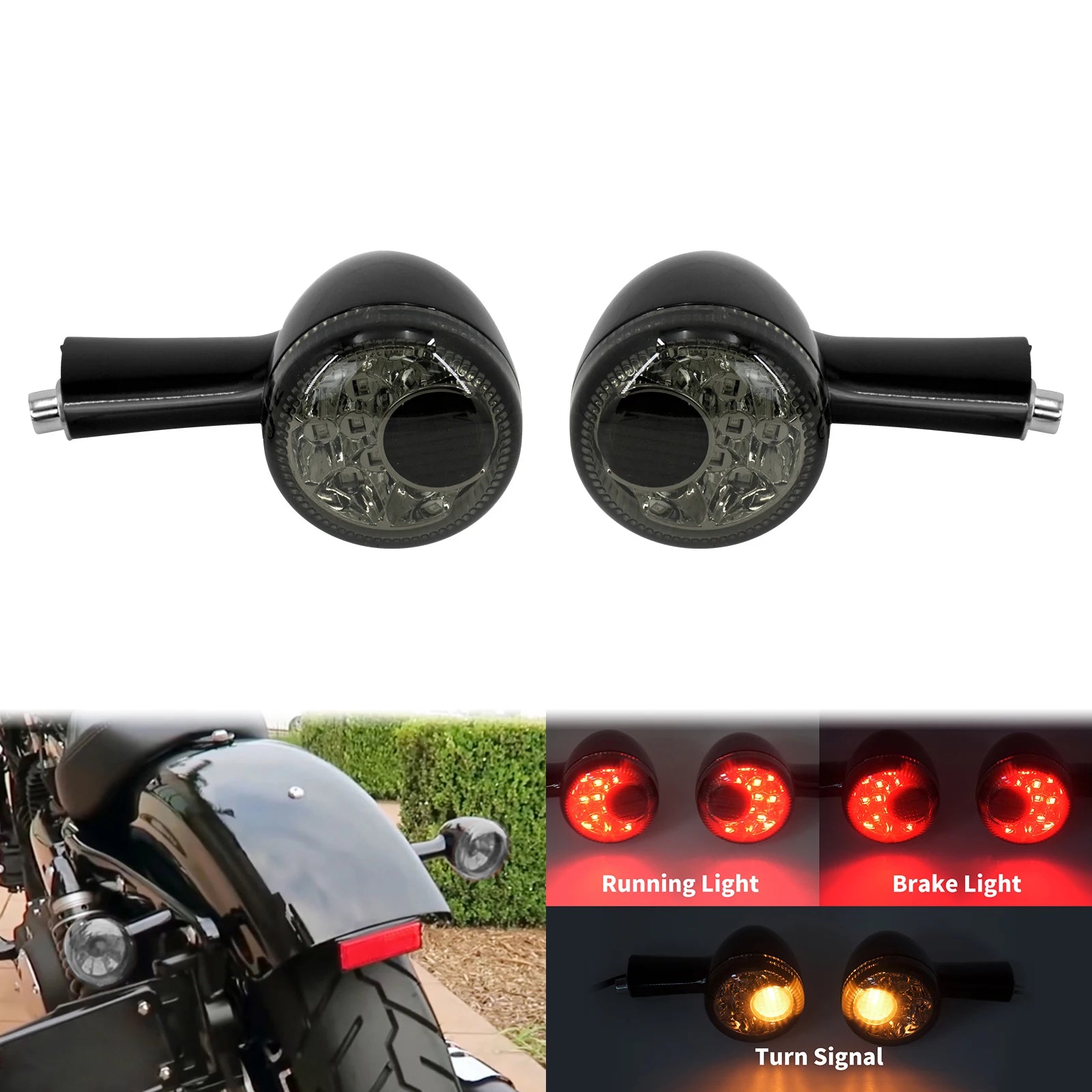 LED Turn Signal Bulbs – Rear LED Indicator & Brake Light for Harley Sportster