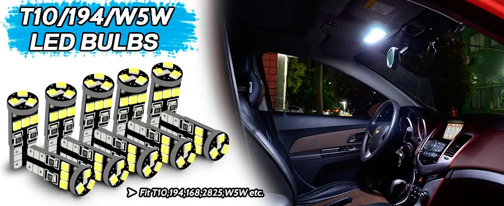 LED Turn Signal Bulbs – 2500LM W16W WY16W 921 T15 CANBUS LED Bulbs
