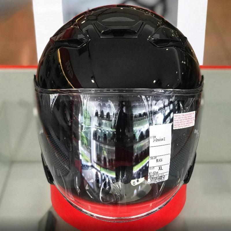 Open Face Helmets – J-Cruise II 3/4 Jet Motorcycle Helmet, Dual Visor, Retro Scooter Style for Men & Women