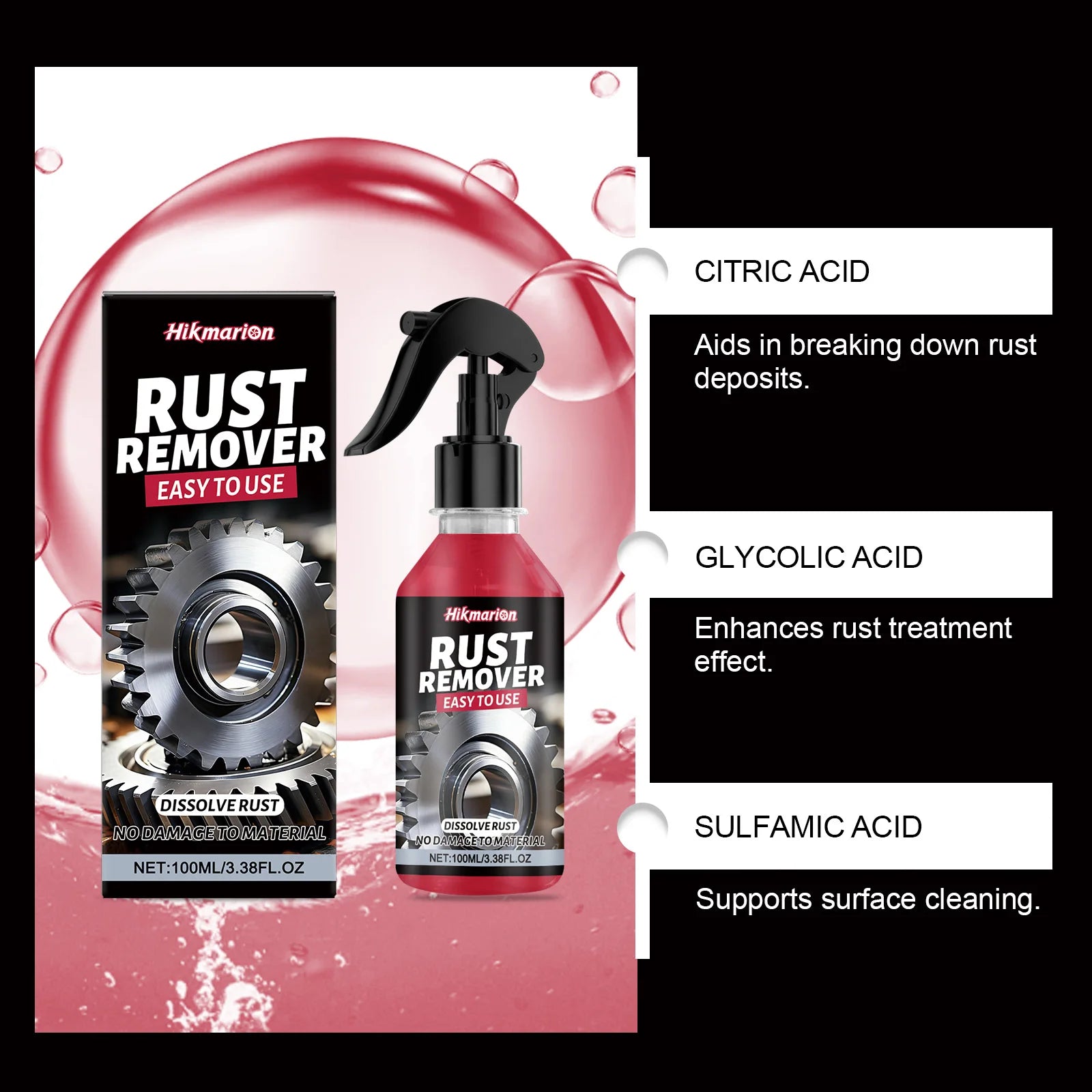 Rust Remover Spray Anti-Rust Metal