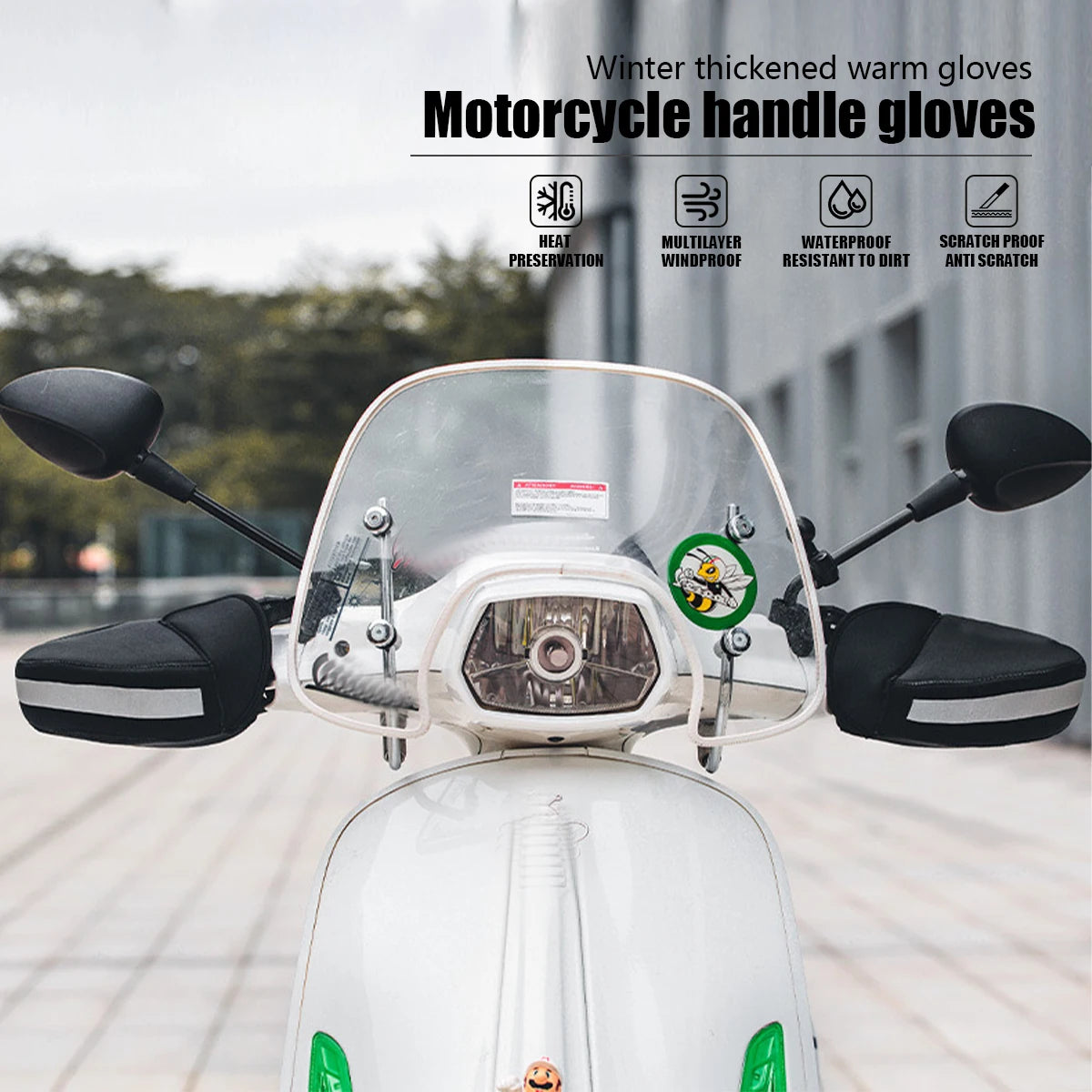 Maroen Handlebar Muffs Winter Waterproof