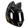 Cute Cat Full Face Ear Helmet for Street and Motocross Riding