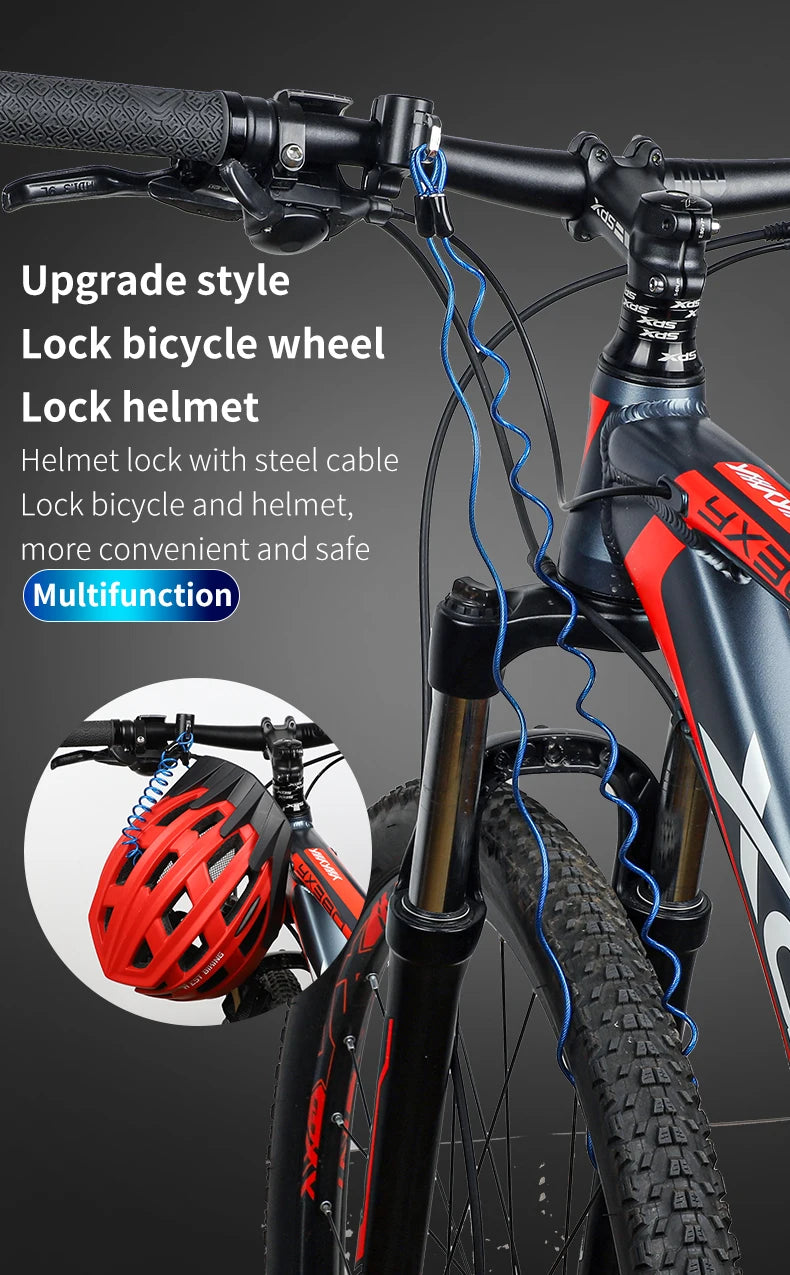WEST BIKING Mini Bike Helmet Lock Portable Aluminum Alloy Bicycle Motorcycle Anti-theft Safety Lock MTB Road Bike Accessories