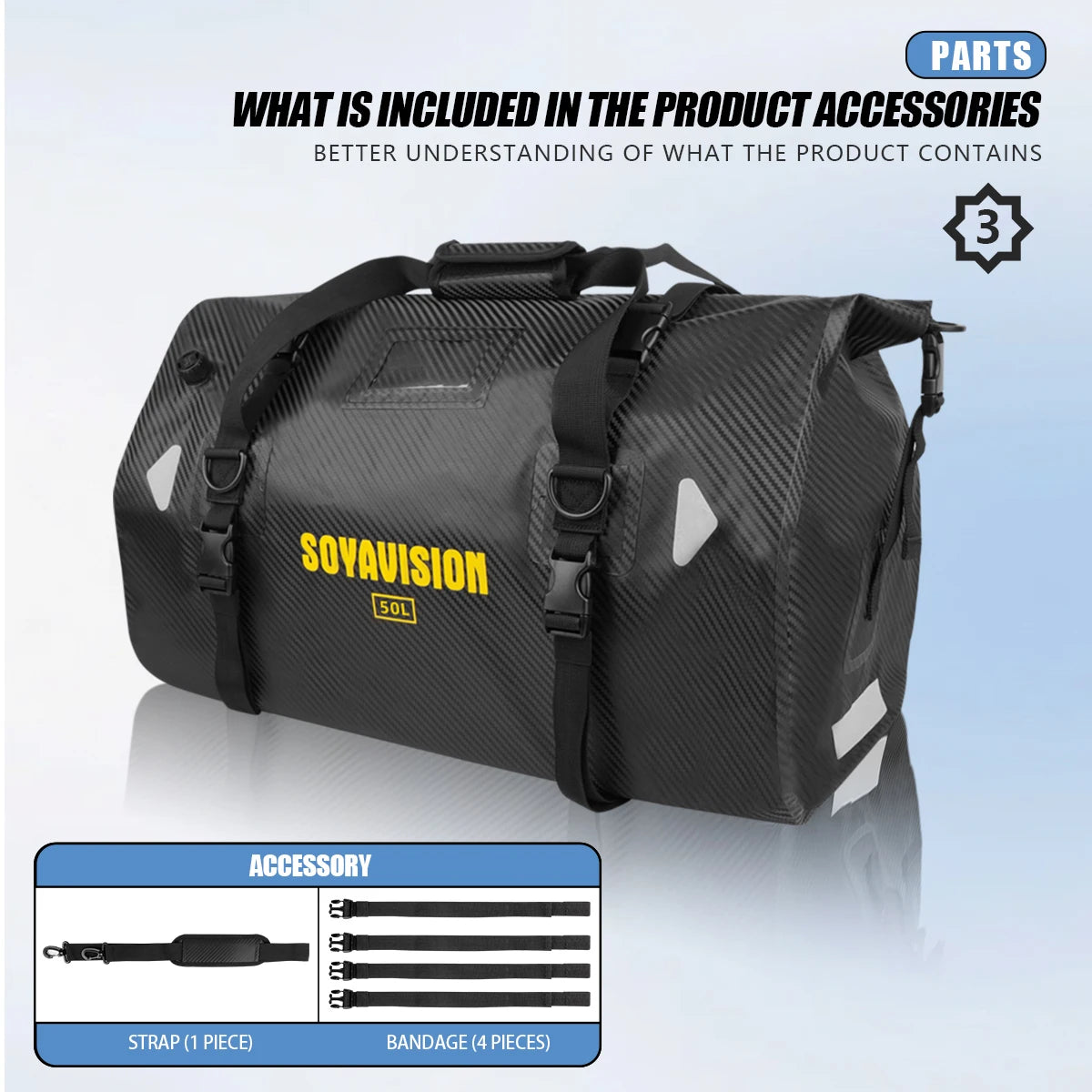 Motorcycle Backpack – Waterproof 20L/40L/66L Dry Travel Bag