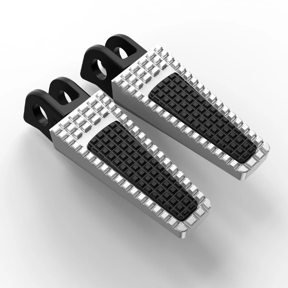 Kawasaki Z650 Anniversary / Z650RS / Z1000SX / ZX-6R / ZX-9R Front Foot Pegs – Adjustable 360° or Straight – CNC Aluminum + Rubber – 7 Colors – $75–$90